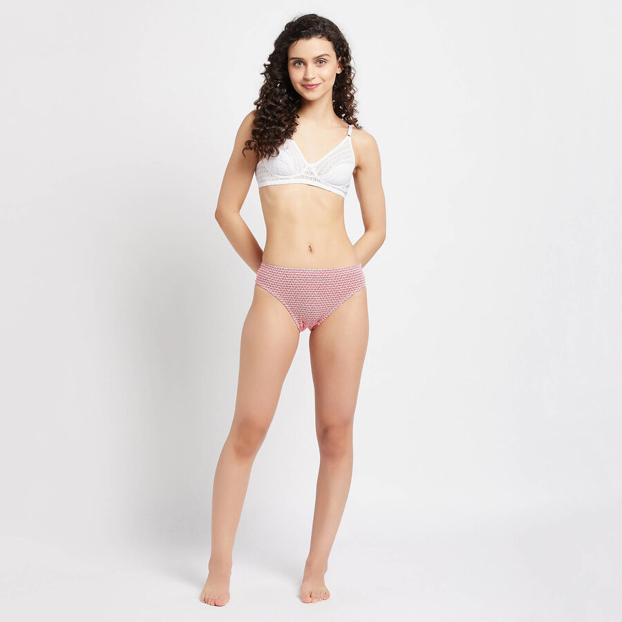 Cotton Printed Panty, Red, large image number null