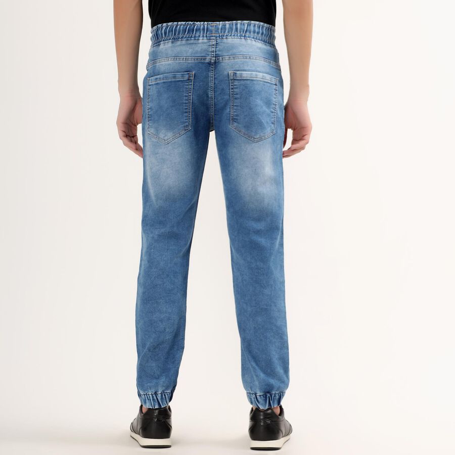 Men's Jogger Slim Fit Jeans , Mid Blue, large image number null