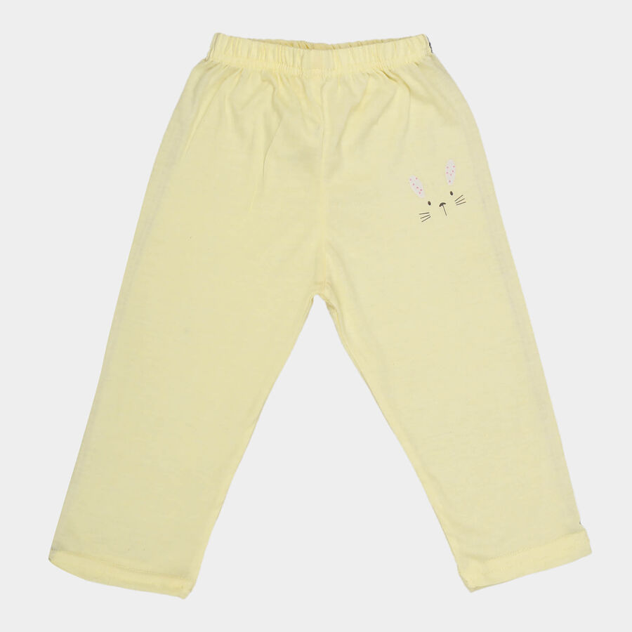 Infants Solid Pyjama, Yellow, large image number null