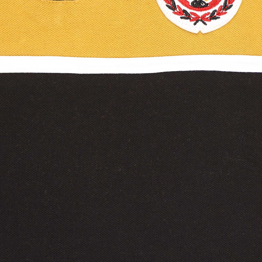 Boys Cut & Sew T-Shirt, काला, large image number null