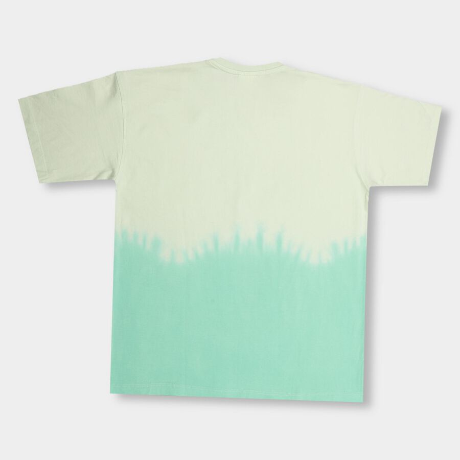 Boys' 100% Cotton Half Sleeves T-Shirt, हल्का हरा, large image number null