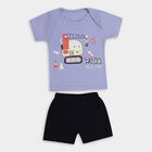 Infant Boys' 100% Cotton Baba Suit , लाइलेक, small image number null