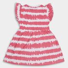 Girls' 100% Cotton Frock, Coral, small image number null