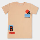 Boys' Half Sleeves T-Shirt, पीच, small image number null