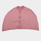 Girls' Pink Crew Neck Bow Accent Pullover, Pink, small
