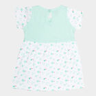 Infants Cotton Collar Frock, Light Green, small image number null