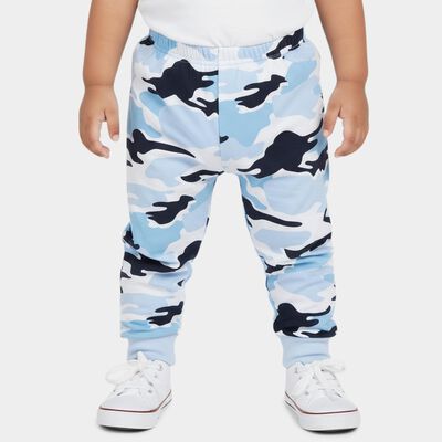 Infants Blue Camouflage Printed Cotton Pyjama