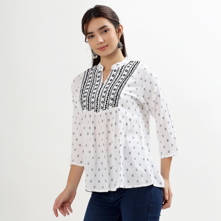 Ladies' Kurta, Off White, large image number null