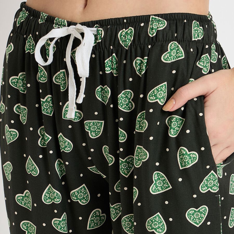 Ladies' Pyjama, Dark Green, large image number null