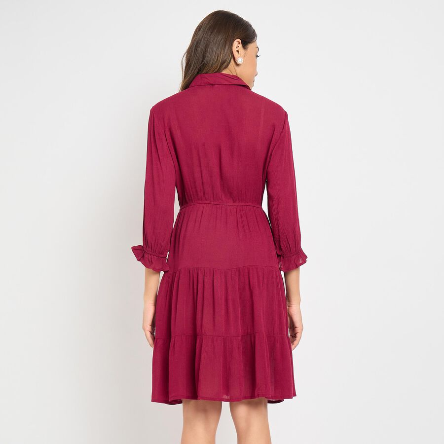 Ladies' Dress , वाइन, large image number null