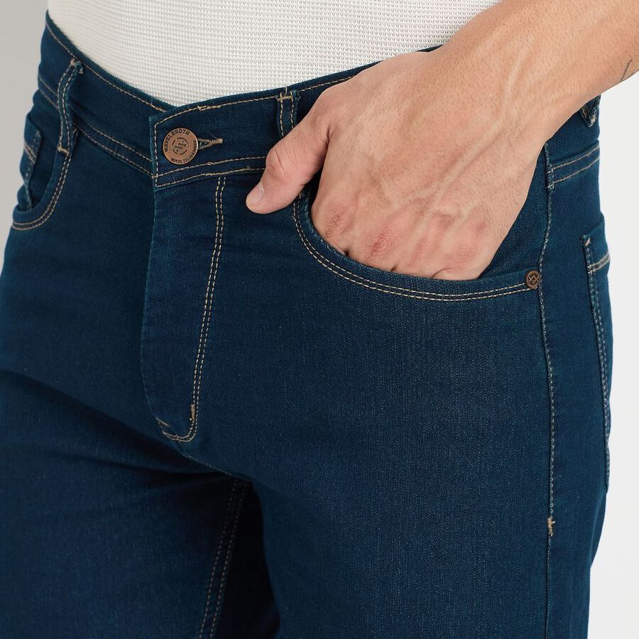 Men's Slim Fit Jeans, Dark Blue, large image number null