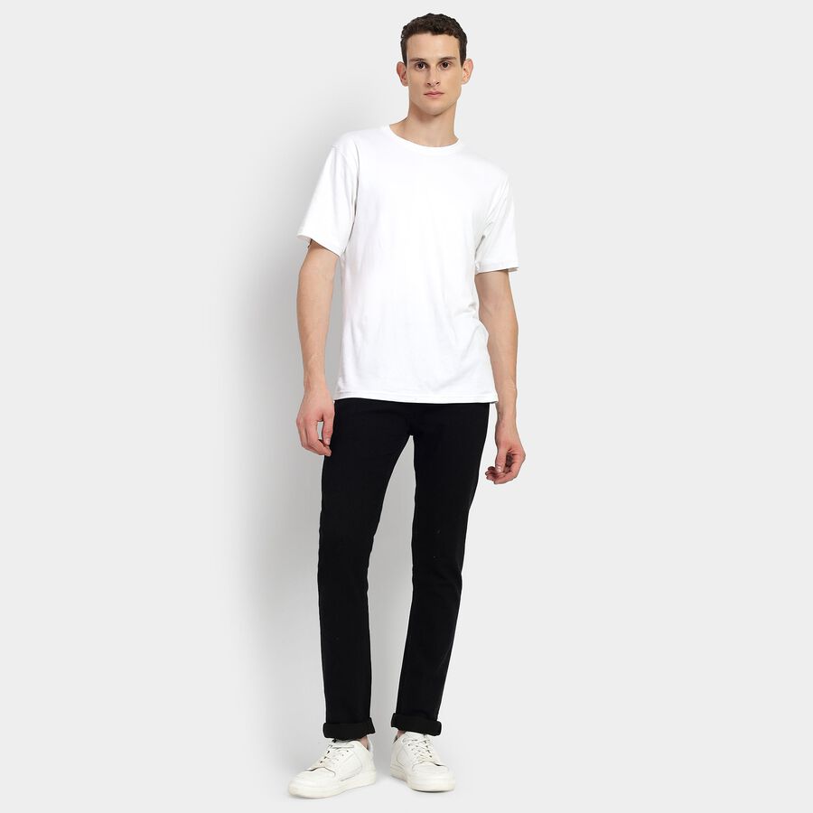 Men's Skinny Jeans, Black, large image number null