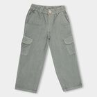 Girls' 100% Cotton Trouser, Light Green, small image number null