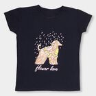Girls' T-Shirt, नेवी ब्लू, small image number null