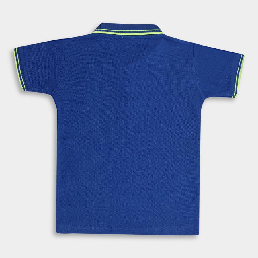 Boys' Half Sleeves T-Shirt , रॉयल ब्लू, large image number null