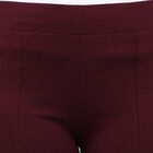 Solid Trousers, वाइन, small image number null