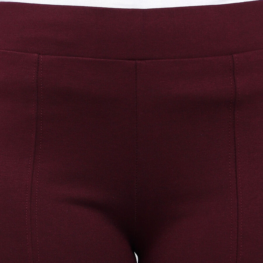 Solid Trousers, वाइन, large image number null