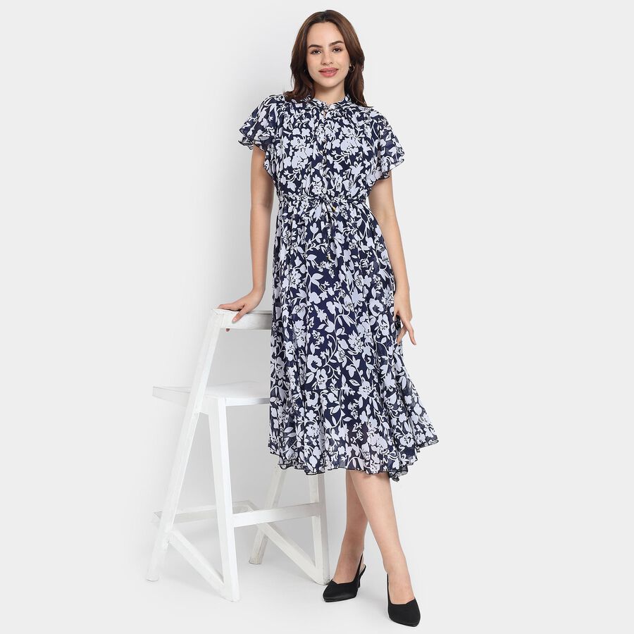 Ladies' Dress, Navy Blue, large image number null