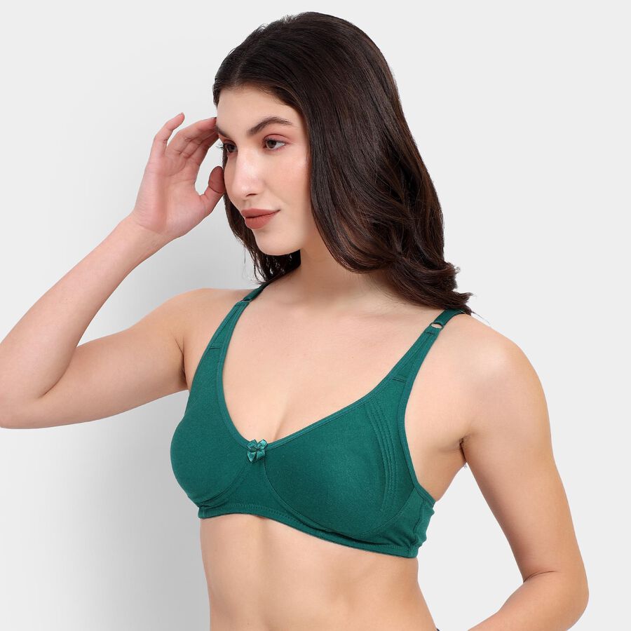 Ladies' Bra , गहरा हरा, large image number null