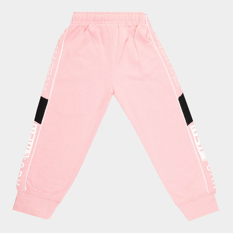 Girls Cut & Sew Pyjama, Pink, large image number null
