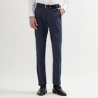 Men's Slim Fit Formal Trousers, Navy Blue, small image number null