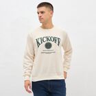 Men's Off-White Crew Neck Casual Sweatshirt, Off White, small image number null