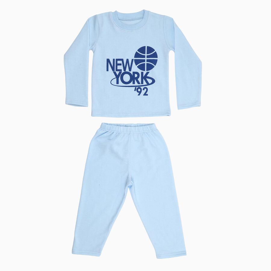 Boys' Baba Suit, Light Blue, large image number null