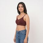 Ladies' Bra, Brown, small