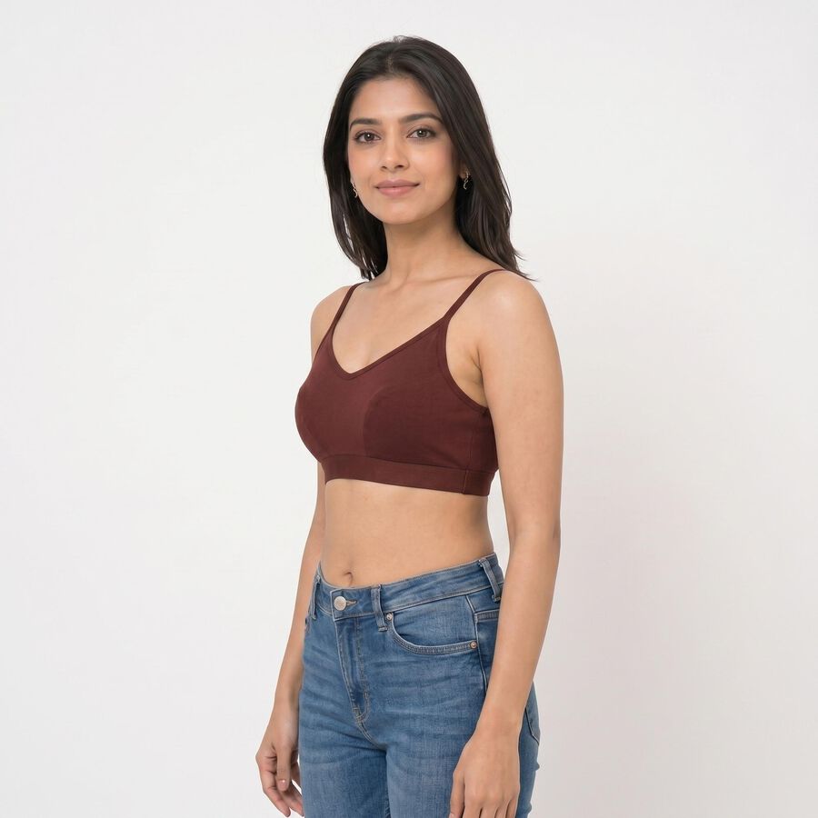 Ladies' Bra, Brown, large