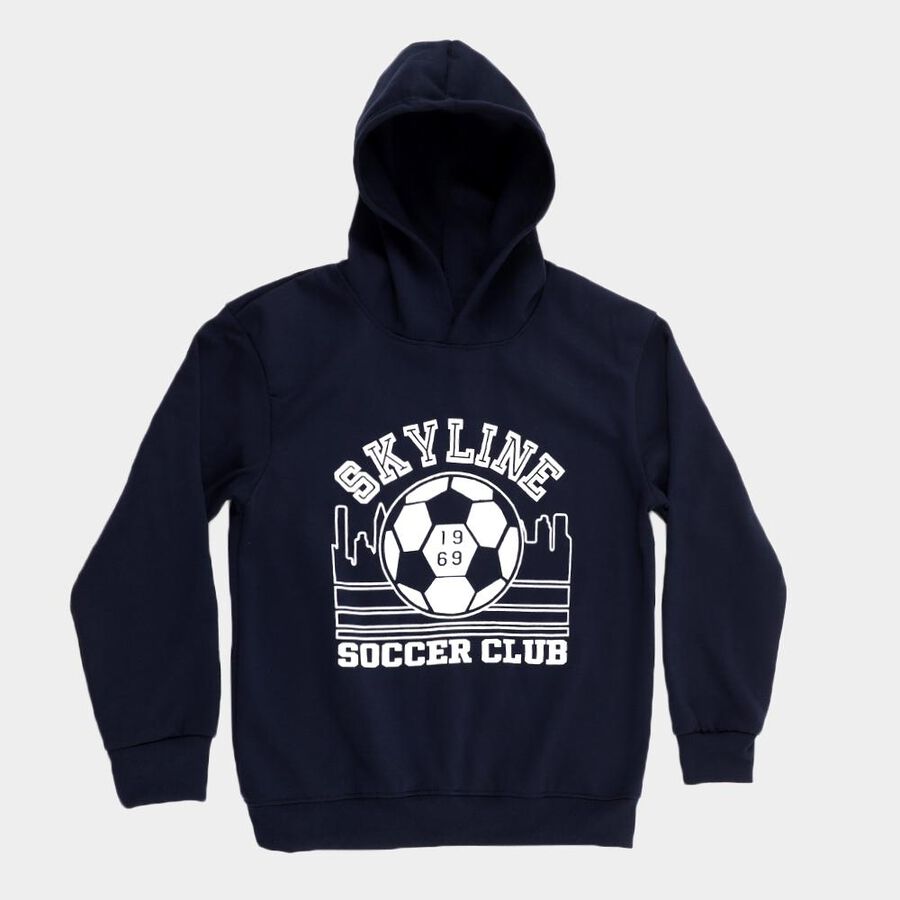 Boys' Sweatshirt, Dark Blue, large image number null