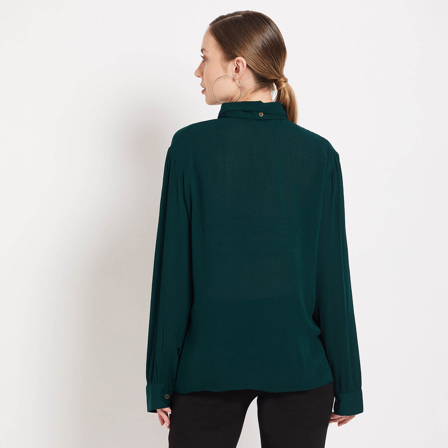 Solid Shirt, Dark Green, large image number null