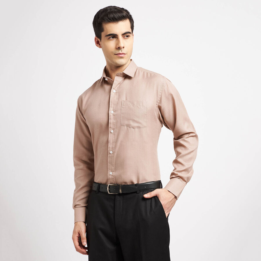 Solid Formal Shirt, Beige, large image number null