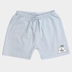 Infants' Light Blue Regular Fit Printed Half Pant, Light Blue, small