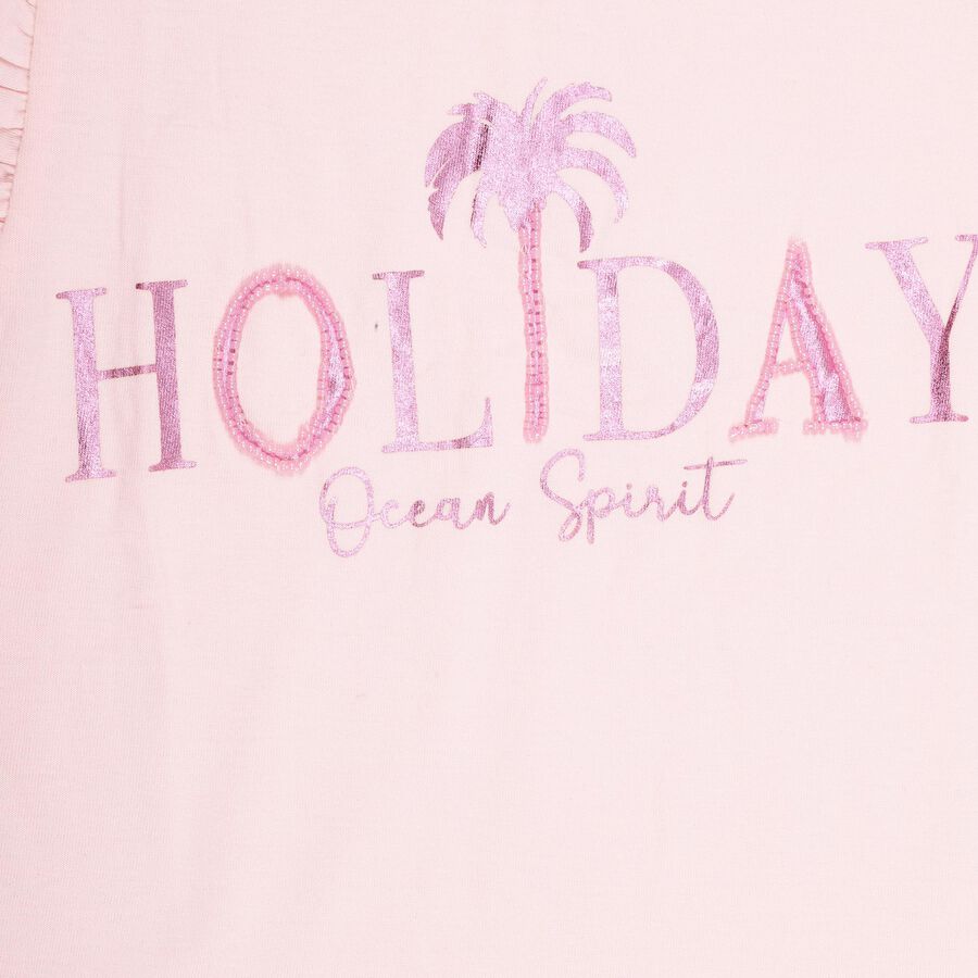 Girls' 100% Cotton T-Shirt, Light Pink, large image number null