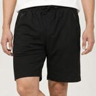 Men's Black Regular Fit Athletic Bermuda Shorts, Black, small