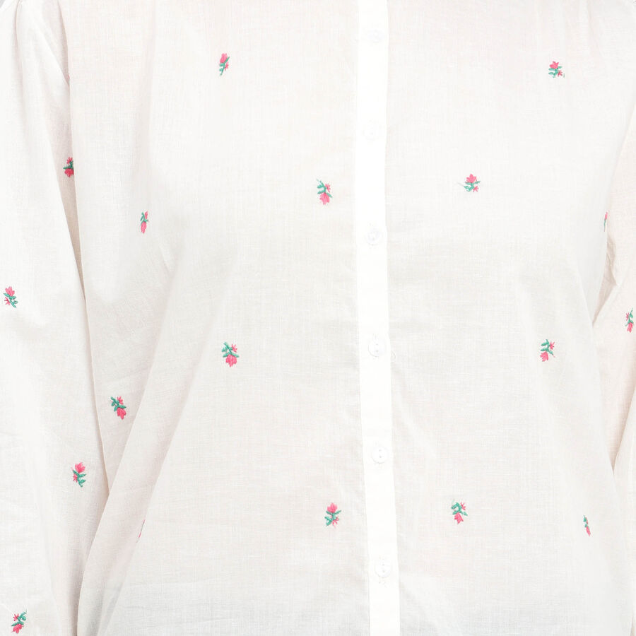 Cotton Shirt, ऑफ व्हाइट, large image number null