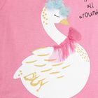 Infants Cotton Round Neck T-Shirt, Pink, small image number null