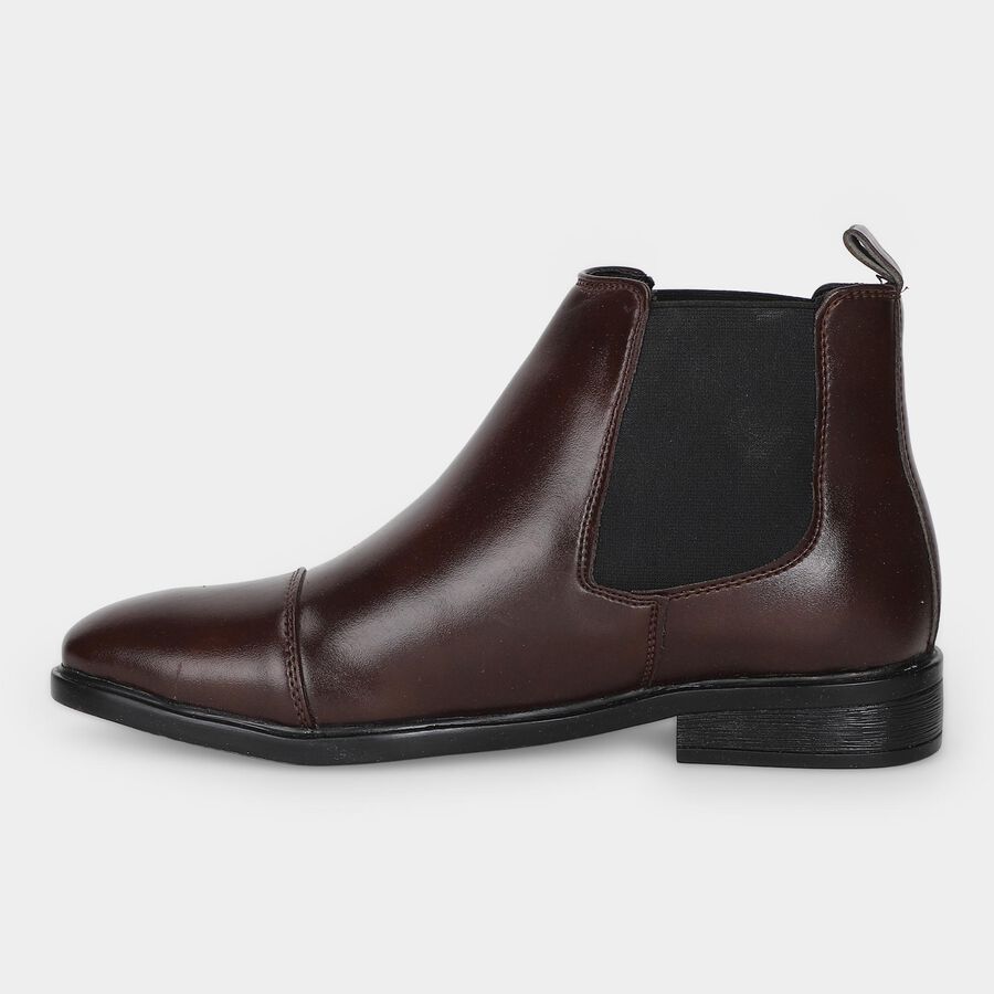 Men's Brown Chelsea Boot Formal Shoes, Brown, large