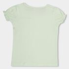 Girls' 100% Cotton T-Shirt, Light Green, small