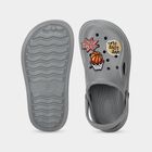 Boys Grey Slip-On Clogs Sandals, Grey, small