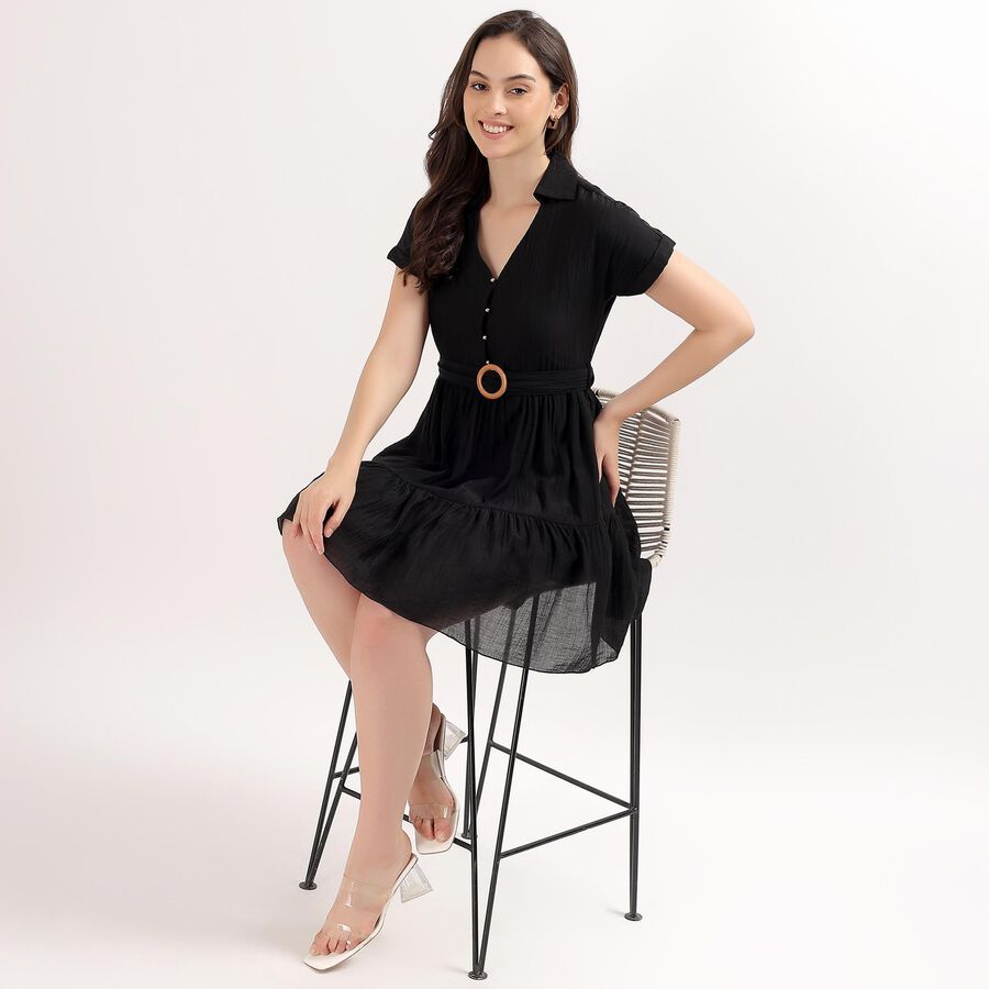 Ladies' Dress, Black, large image number null