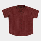Boys Cotton Casual Shirt, Maroon, small image number null