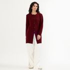 Ladies' Cardigan, वाइन, small image number null