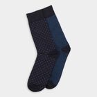 Men's Socks (Pack of 2), नेवी ब्लू, small