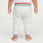 Infants Light Heather Grey Rainbow Waistband Cotton Blend Pyjama, Melange Light Grey, small image number null