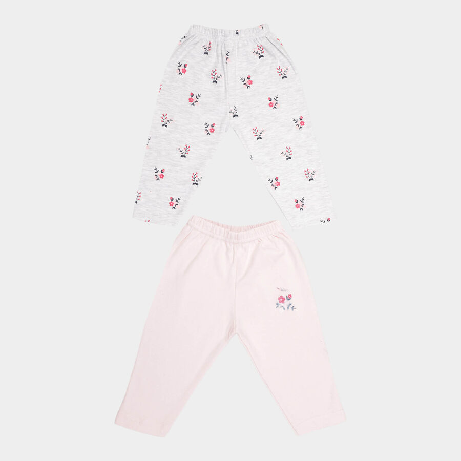 Infants Cotton Printed Pyjama, Pink, large image number null