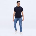 Men's Deep Midnight Navy Blue Polo Neck Polo Tee Shirt, नेवी ब्लू, small image number null