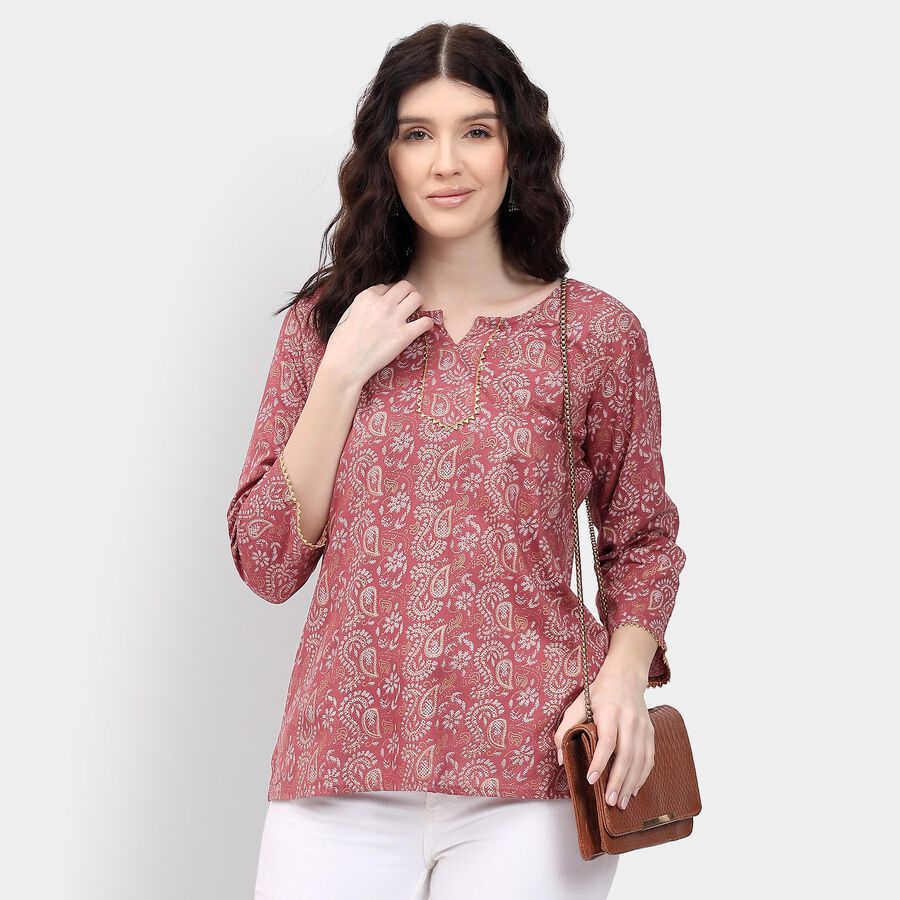 Ladies' Kurti, बैंगनी, large image number null