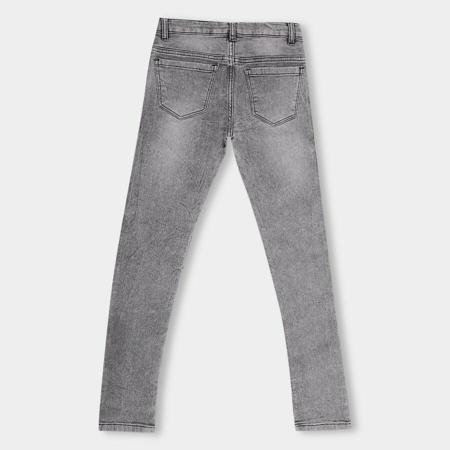 Boys' Basic Jeans, Light Grey, large image number null