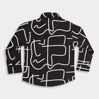Boys' 100% Cotton Casual Shirt, Black, small image number null